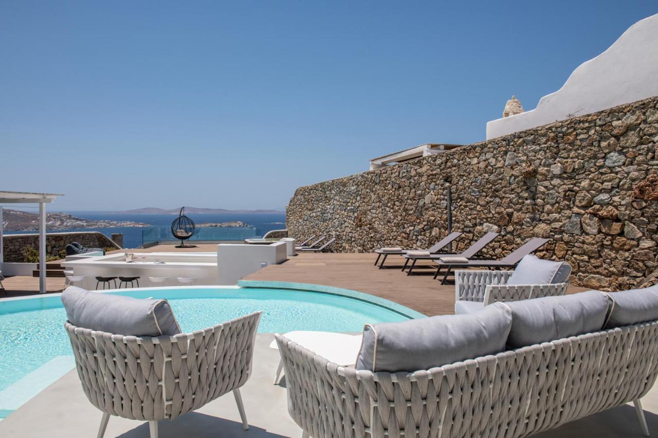 Villa In Mykonos - 6 Bedroom - 1Km From Mykonos Town - Infinity Pool - Sunset View Exteriér fotografie