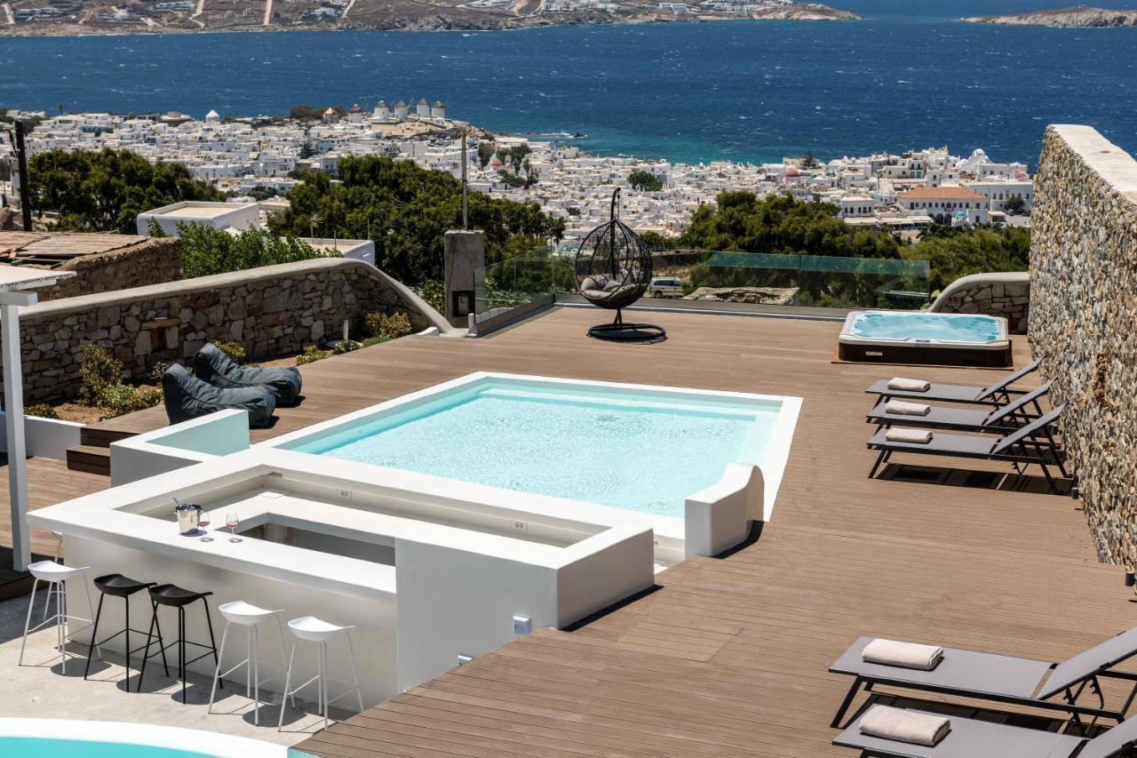 Villa In Mykonos - 6 Bedroom - 1Km From Mykonos Town - Infinity Pool - Sunset View Exteriér fotografie