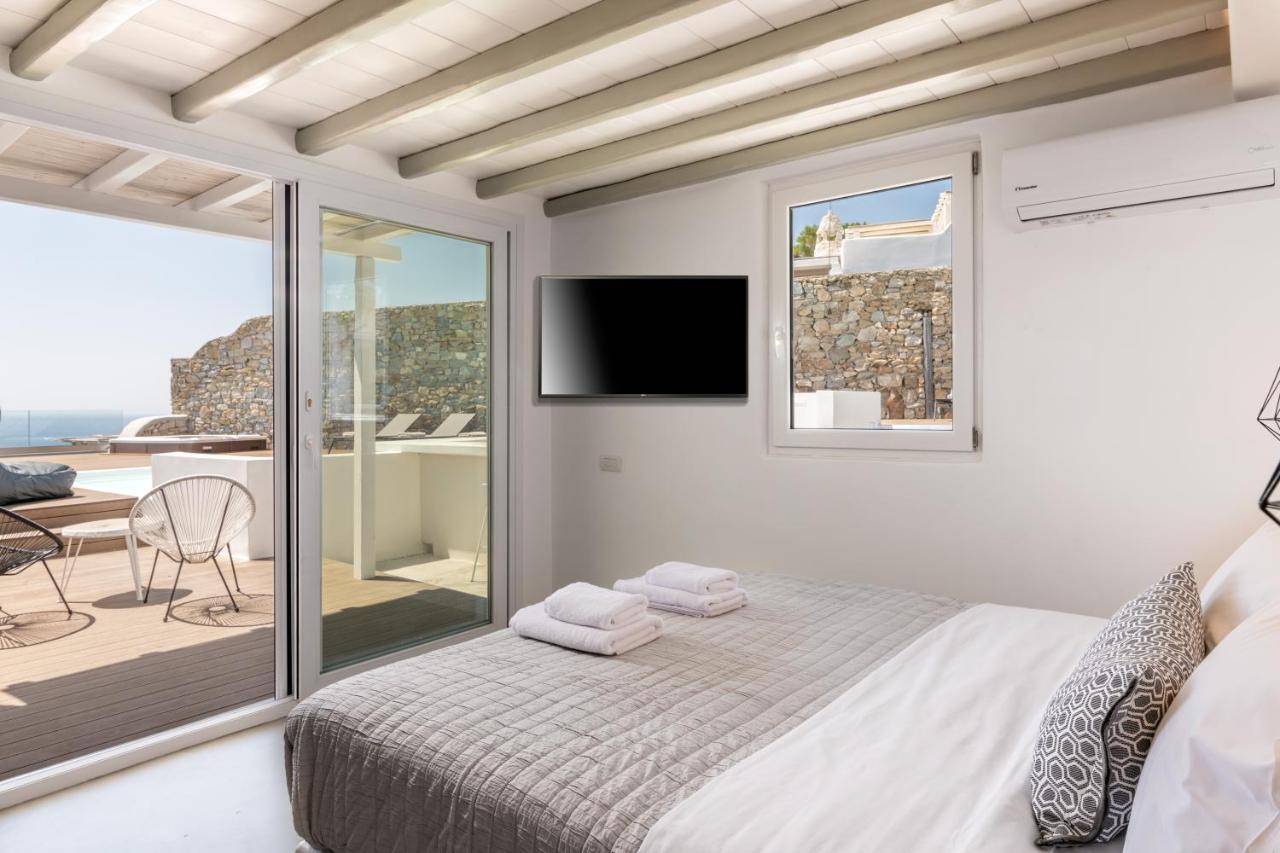 Villa In Mykonos - 6 Bedroom - 1Km From Mykonos Town - Infinity Pool - Sunset View Exteriér fotografie